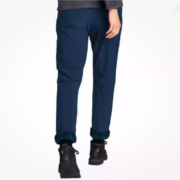 NWT Eddie Bauer Women's Fleece-Lined Pull-On Pants, Blue 10 New - Picture 3 of 16